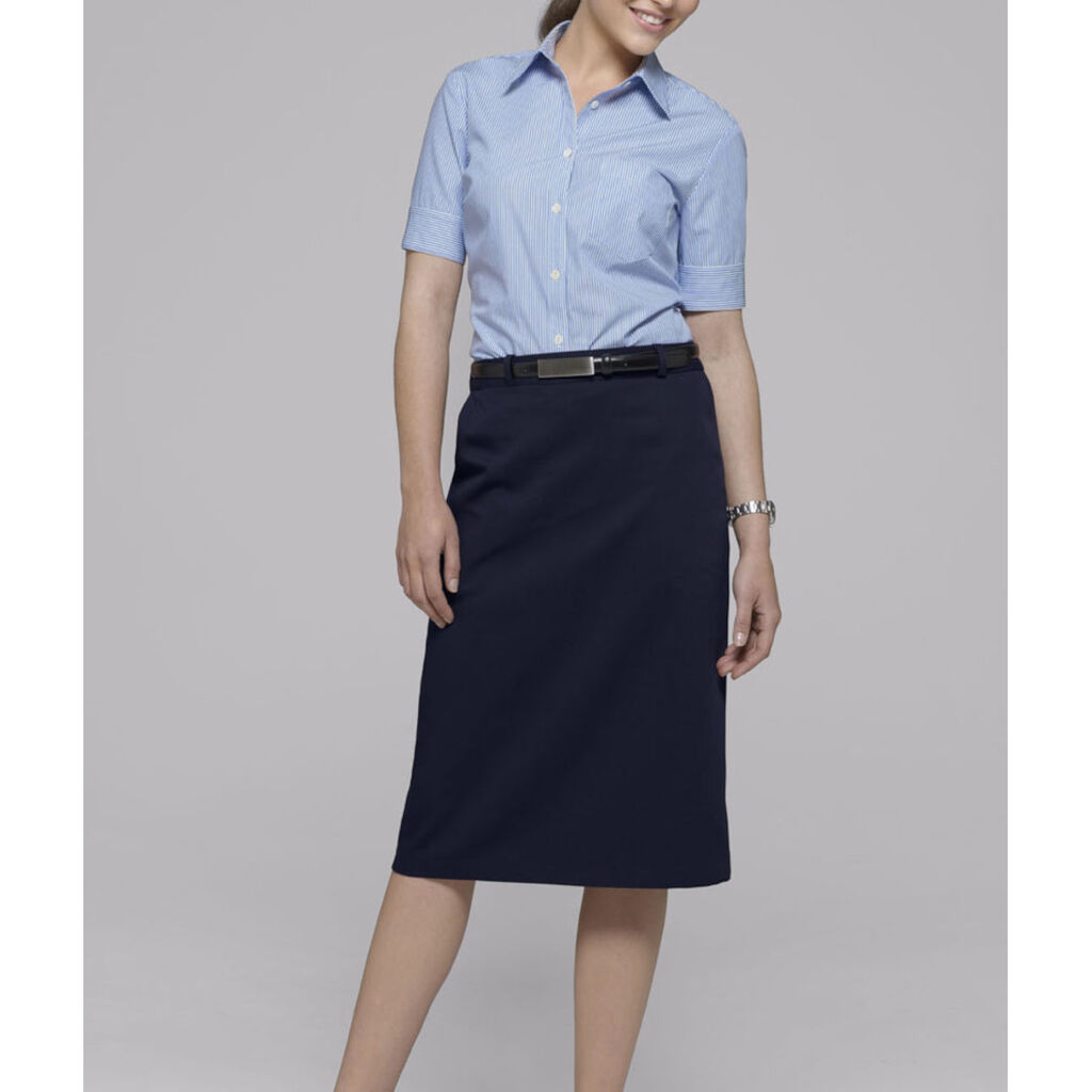 P/V Gaberdine Secret Waist Skirt