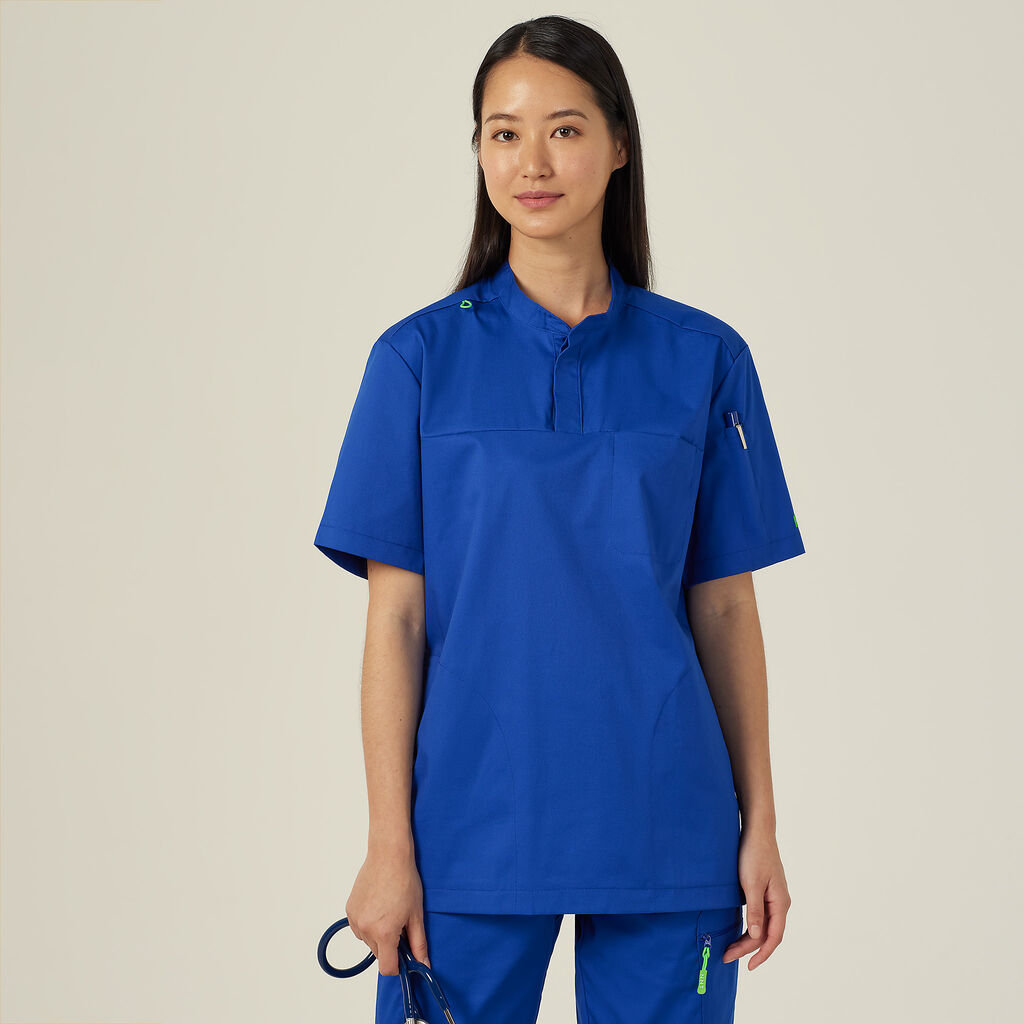 Next-Gen Antibacterial Active Doherty Mandarin Collar Scrub Top