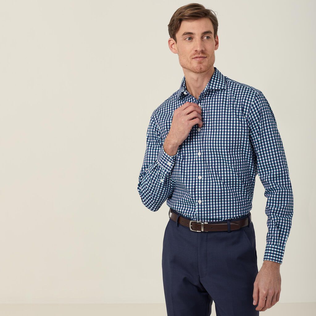 Dobby Check Long Sleeve Shirt
