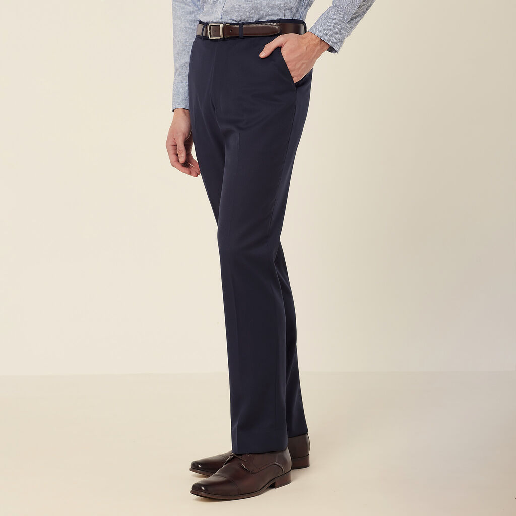 Wool Blend Twill Secret Waist Tailored Pant