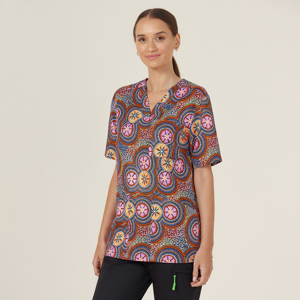 Bush Tucker Indigenous Scrub Top