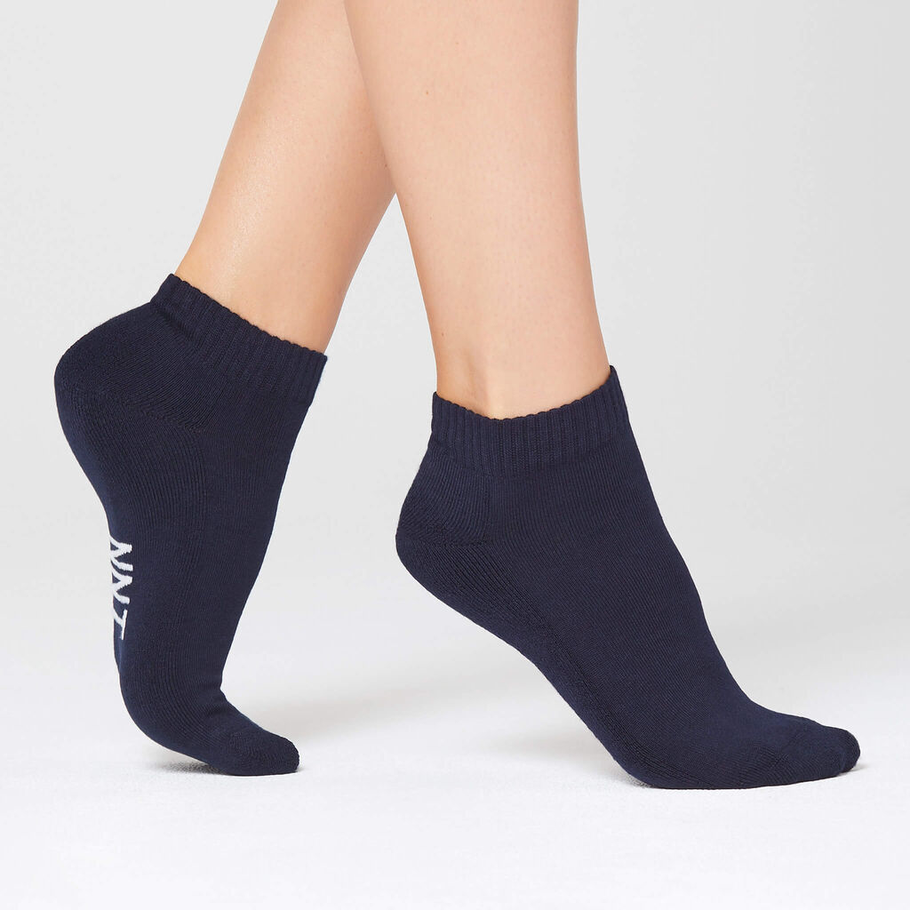 Bamboo 3 Pack Ankle Socks, navy