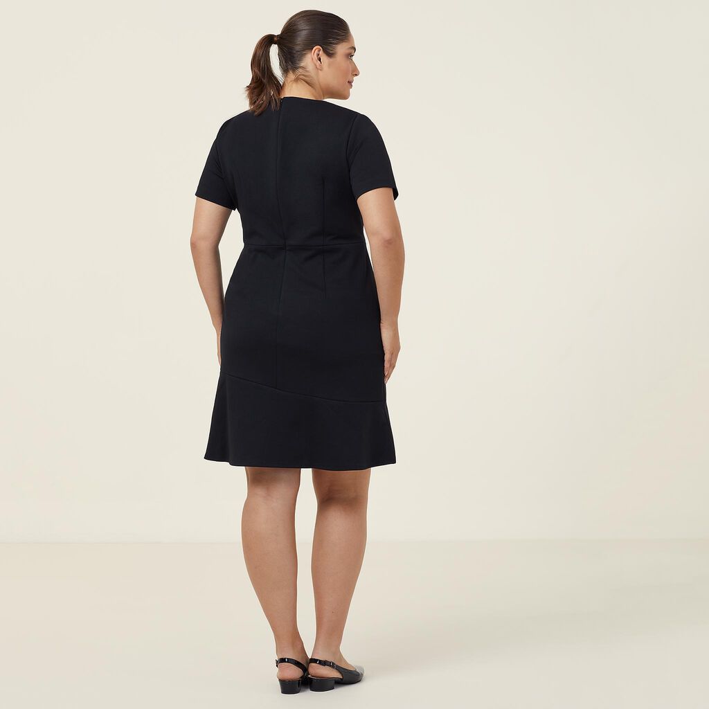 Ponte Knit Short Sleeve Dress