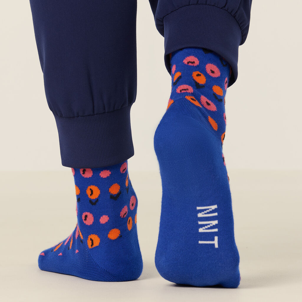 Peach Blossom Crew Socks