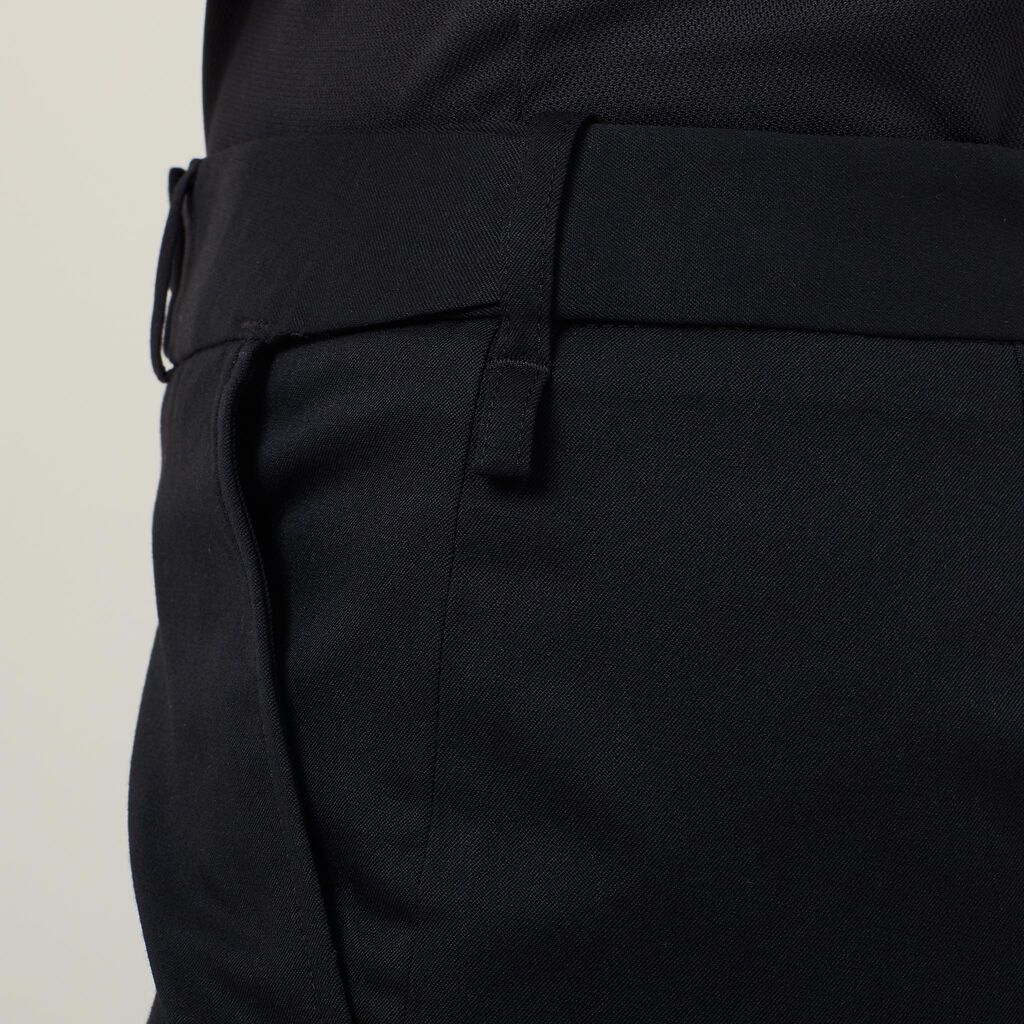 Poly Viscose Stretch Twill Secret Waist Pant, black | NNT Uniforms