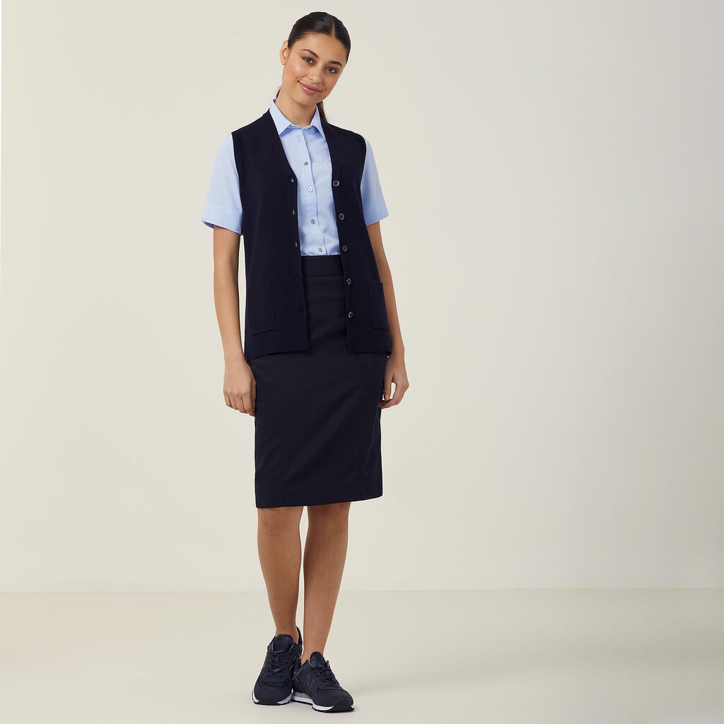 Wool Rich V-Neck Vest 