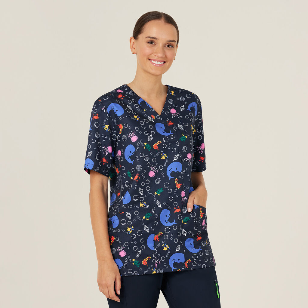 Under The Sea Scrub Top