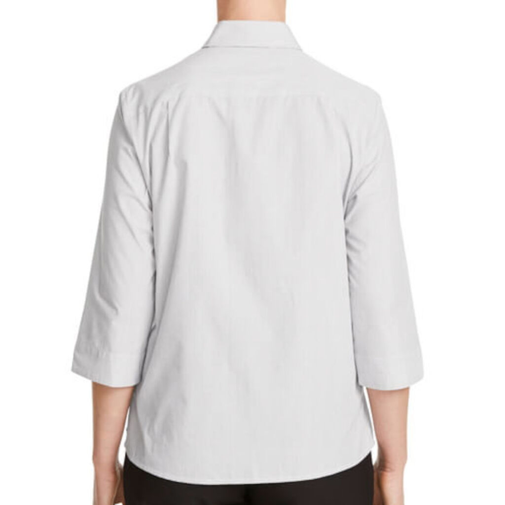 Textured Stripe 3/4 Sleeve Shirt