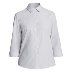 Textured Stripe 3/4 Sleeve Shirt
