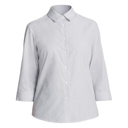 Textured Stripe 3/4 Sleeve Shirt