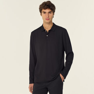Antibacterial Polyface Long Sleeve Polo