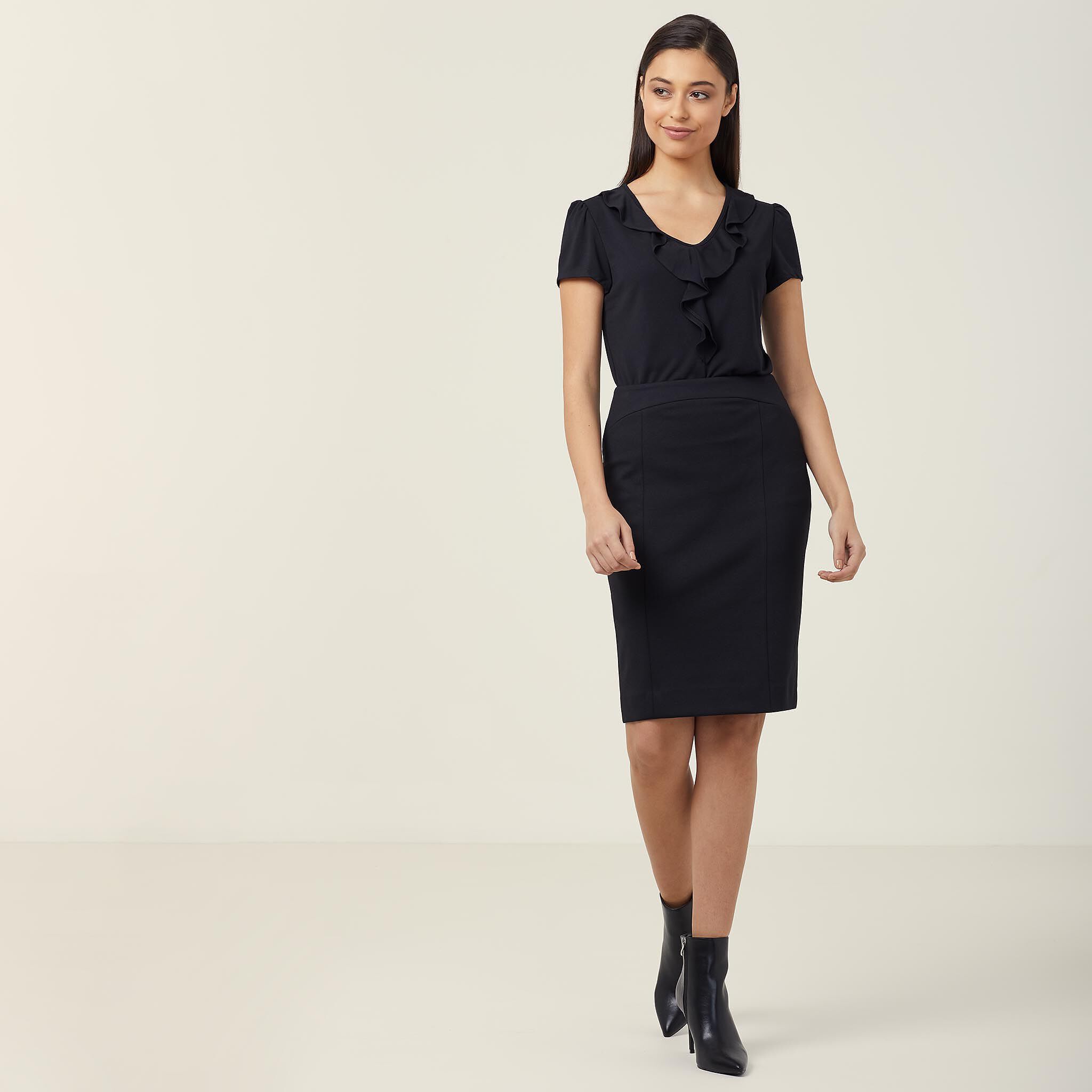 Ponte knit 2025 maternity pencil skirt