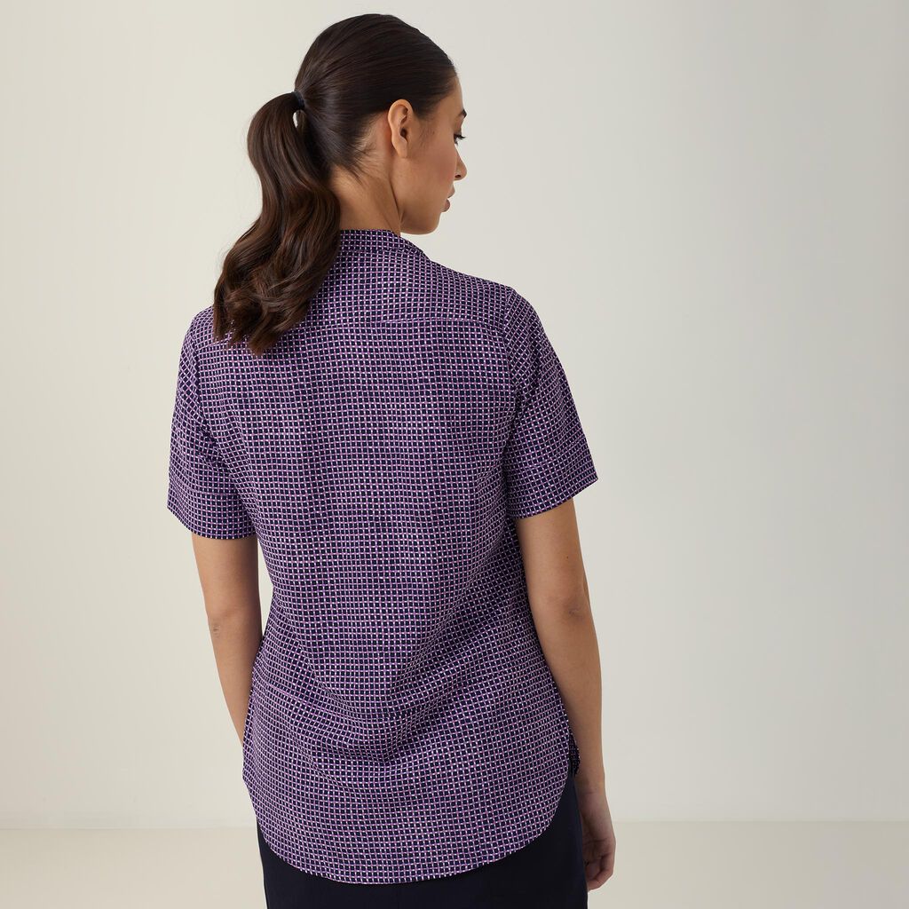 Pixel Print Short Sleeve Tunic