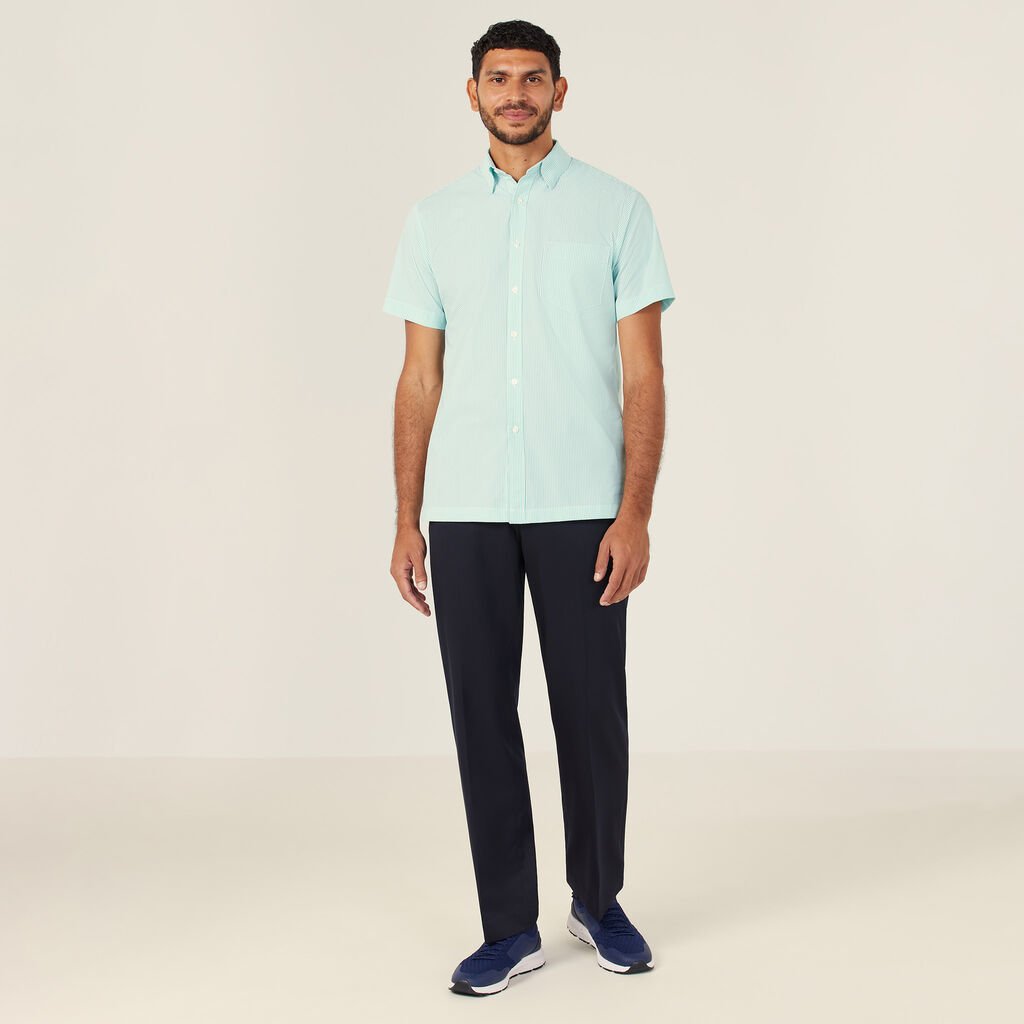 Short Sleeve Button Down Collar Shirt