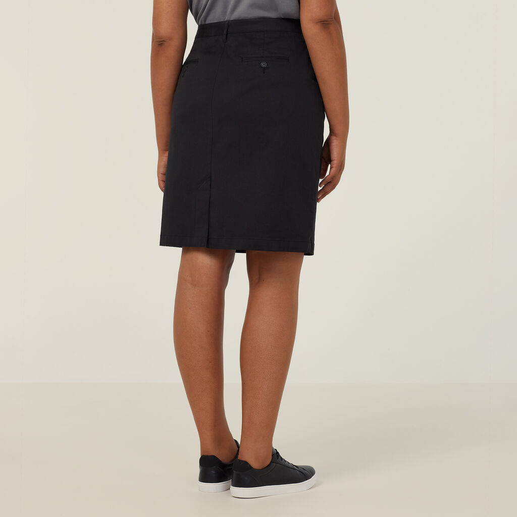 Stretch Cotton Chino Skirt