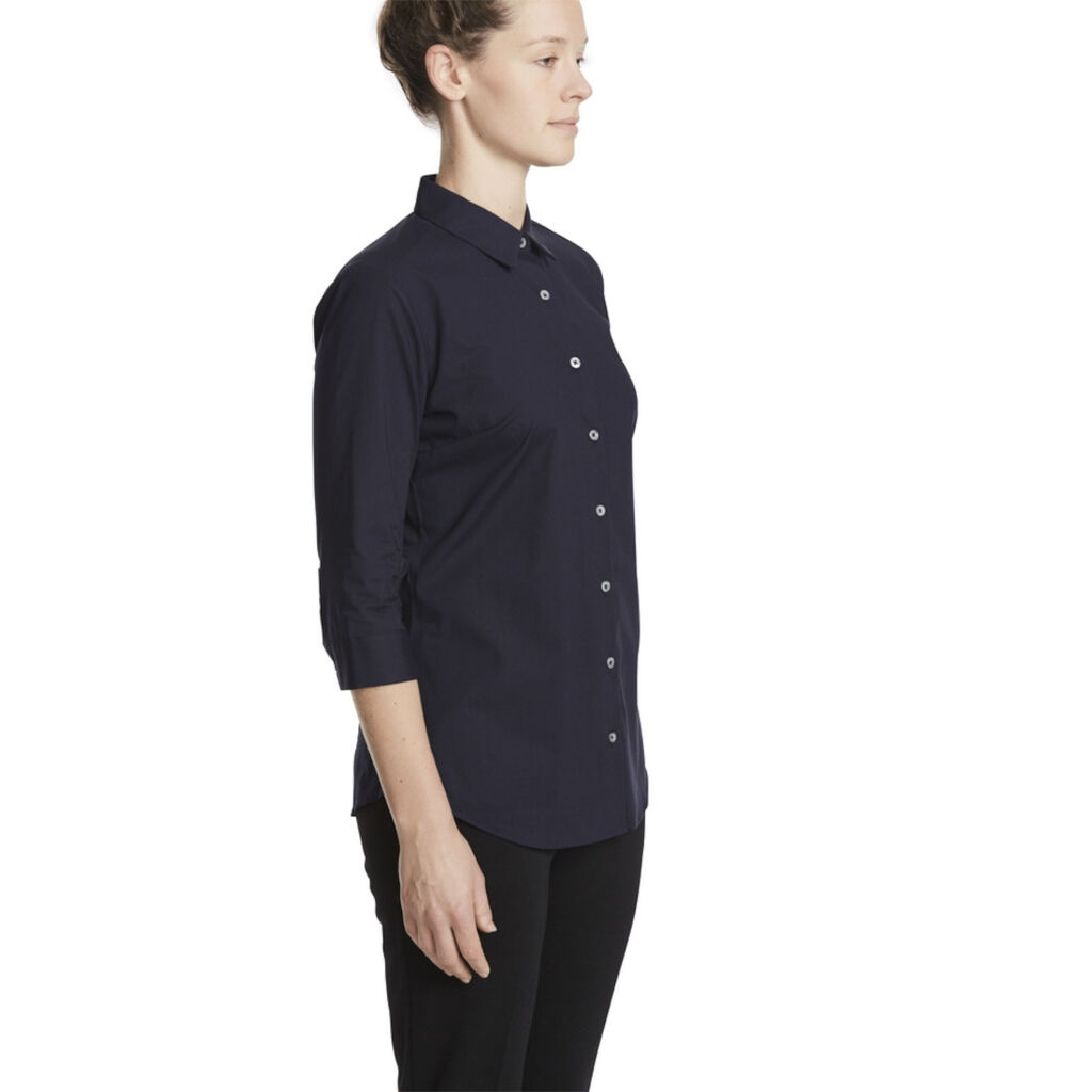 Stretch Cotton Blend 3/4 Slv Madem Shirt