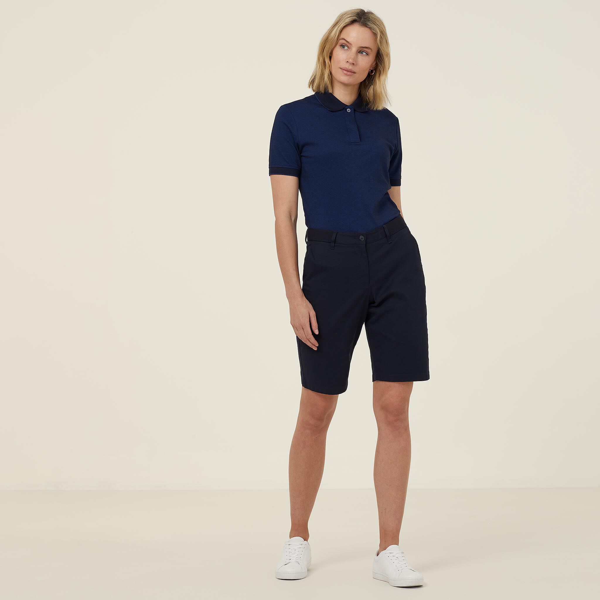 Textured Cotton Poly Short Sleeve Polo