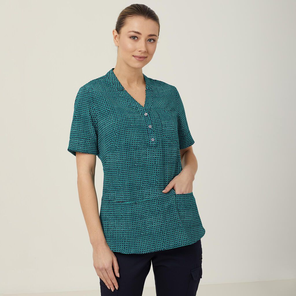 Pixel Print Short Sleeve Tunic