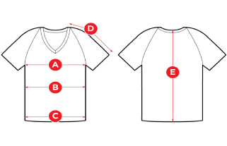 Raglan Top Size Chart Raglan Top Size Chart