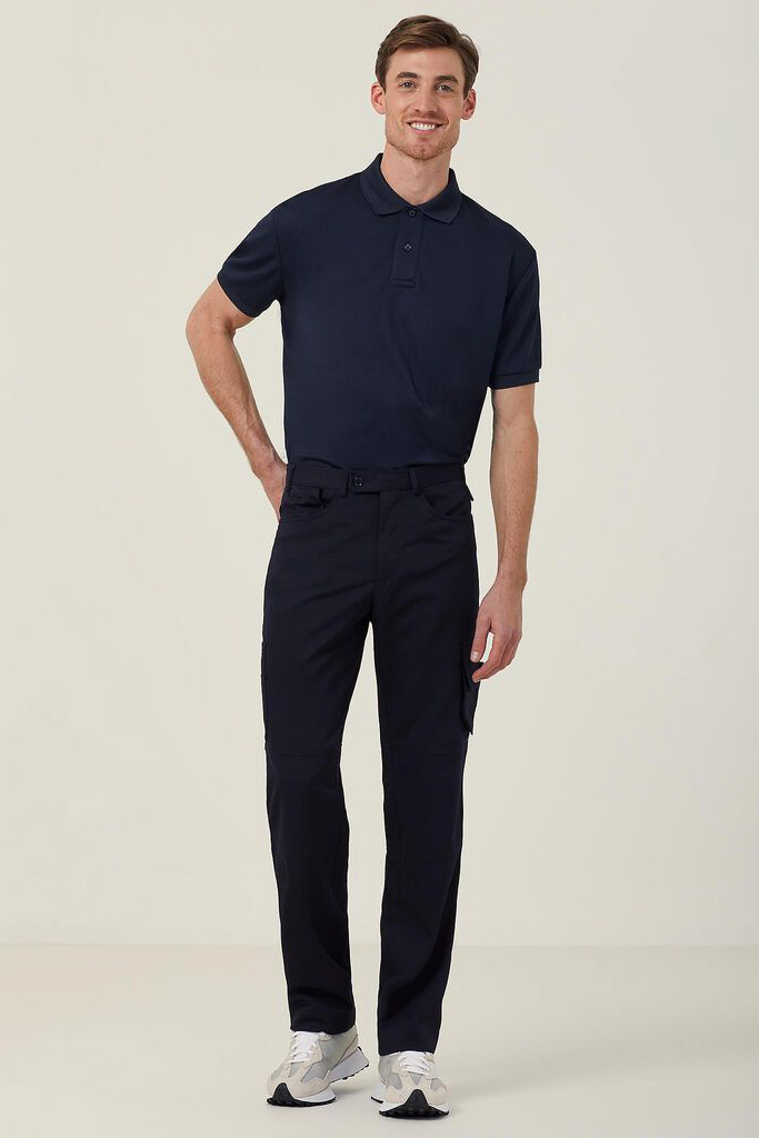 Poly Viscose Gaberdine Flex Waist Cargo Pant