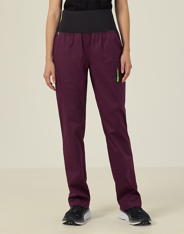 Next-Gen Antibacterial Active Curie Scrub Pant in Blackberry