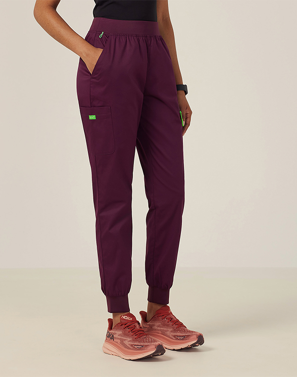 Next-Gen Antibacterial Active Westerman Jogger Scrub Pant in Blackberry