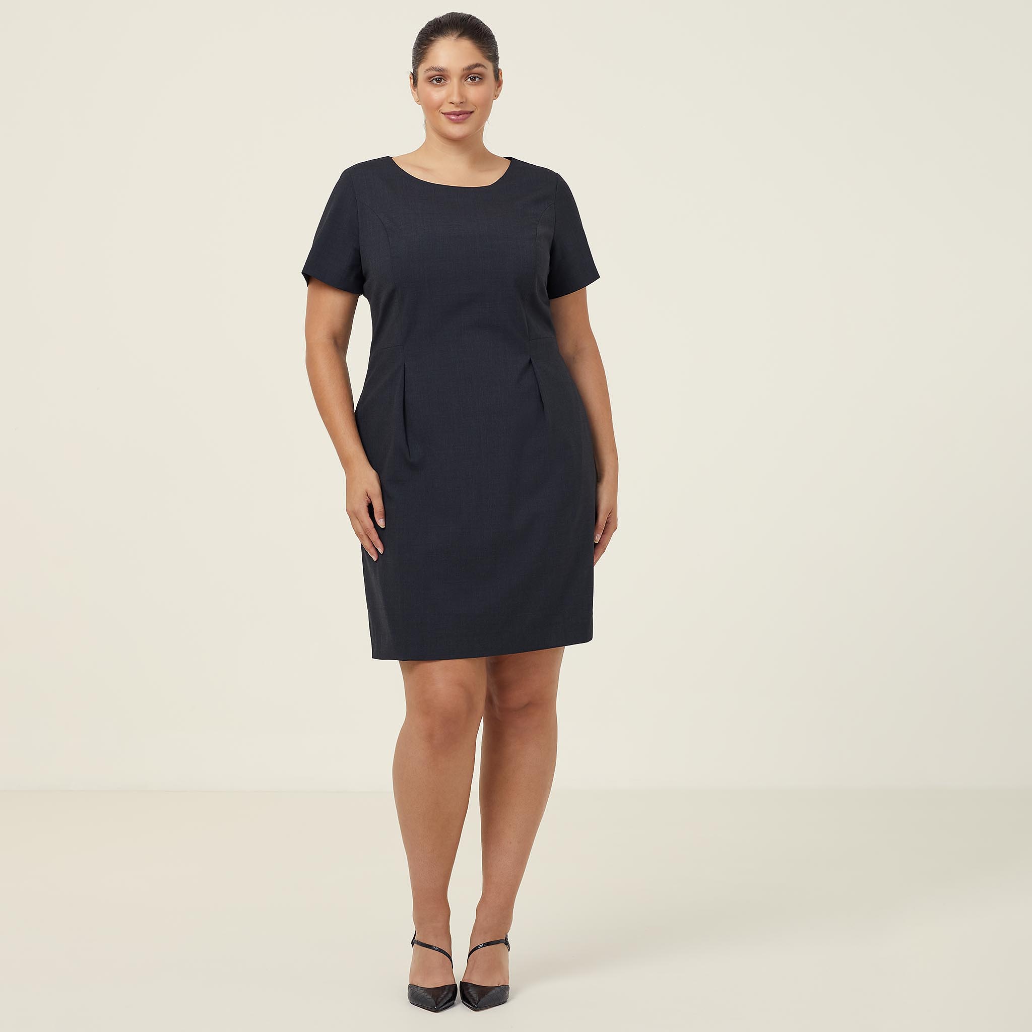 Wool-Blend Short Sleeve Polo Dress main image 0